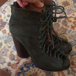 Jeffrey Campbell lace up booties